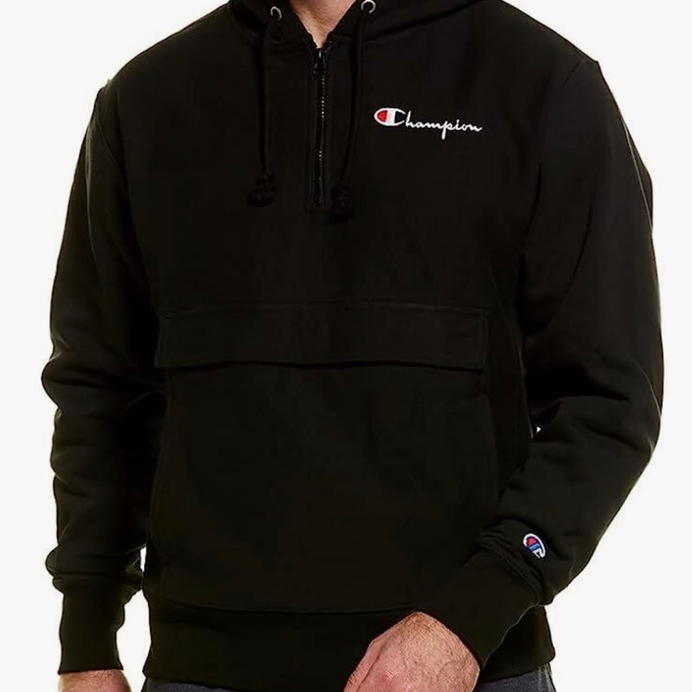 Black champion hoodie